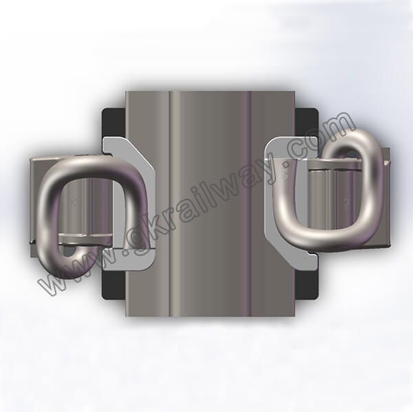 E type rail fastening system